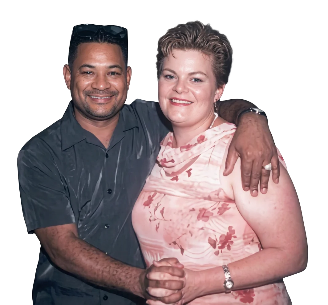 Tamara con Luis Vargas